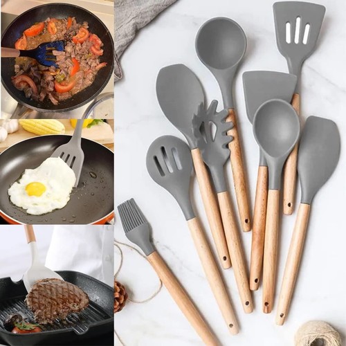 Gray 34pcs silicone cooking - 34pcs,