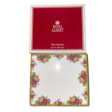 ROYAL ALBERT OLD COUNTRY ROSES FINE MELAMINE TABLE MATS SET OF SIX BOXED.