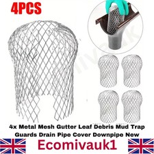 4PCS Metal Mesh Gutter Leaf