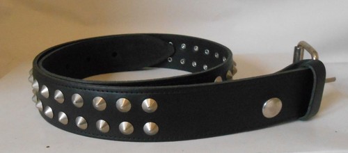 Genuine leather studded belt - genuine,