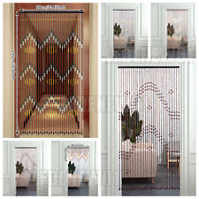 Bamboo Hanging Beaded Curtains Fly Screen Door Rooms Divider Net Curtain Panels