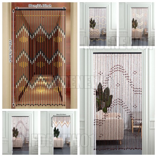 Bamboo hanging beaded curtains - bamboo,