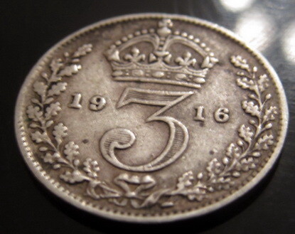 1911 1919 three pences - 1911,