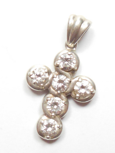 Chunky cross pendant - chunky,