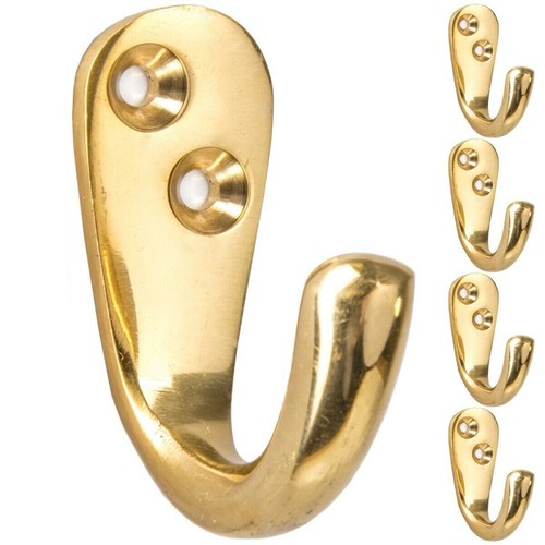 Polishbrass wall door hooks - polishbrass,