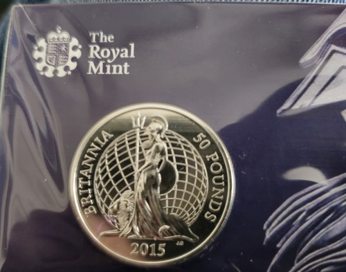 Solid silver 50 2015 - bu,