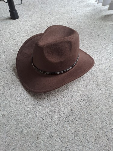 Brown cowboy cowgirl - brown, stetson