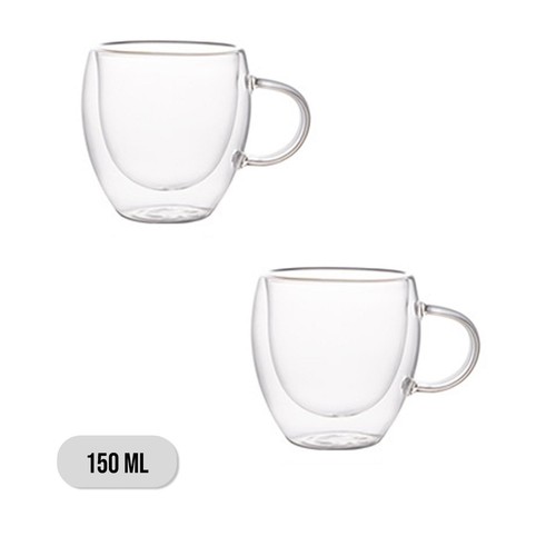 Set double walled - 2x, glass