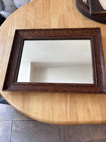 Antique solid oak wood - antique, framed