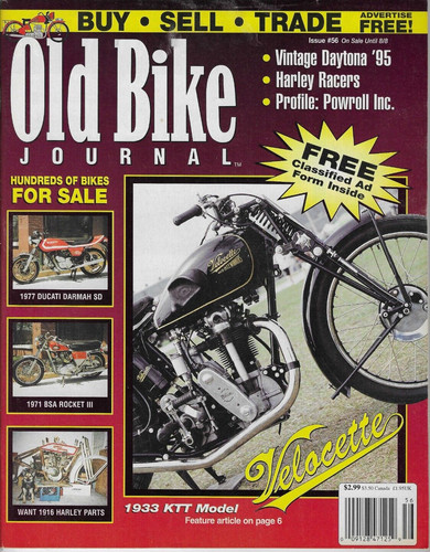 Old bike journal - journal, jul