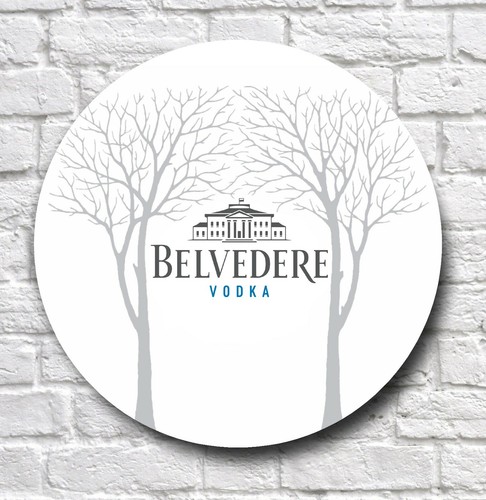 Belvedere vodka plaque - belvedere, wall