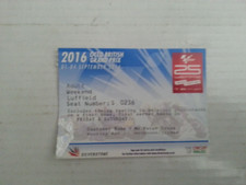 2016 OCTO BRITISH MOTO GP MOTORCYCLE GRAND PRIX TICKET Silverstone