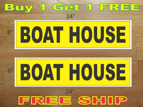 Boat house yellow - boat, &