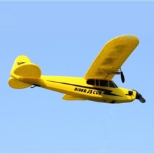 RC RADIO REMOTE CONTROL AIRPLANE PIPER J3 CUB 2.4 PLANE BEGINNER GLIDER TOY GIFT