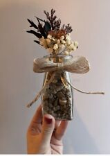 16x Dried Flower Mini Milk Bottle Vases