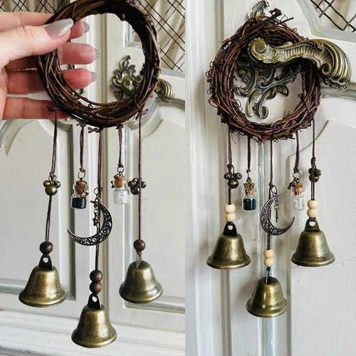 Vintage hanging bell door knob - vintage,