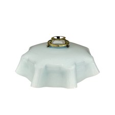 Vintage French Blue Milk Glass