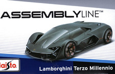 Maisto Model Car Kit Lamborghini Terzo Millennio Die-Cast Metal Model Kit 1:24