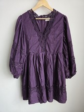 Oasis Plum Purple Lace Trim