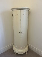 Willis & Gambier Round Ivory Storage Cabinet With 4 Baskets