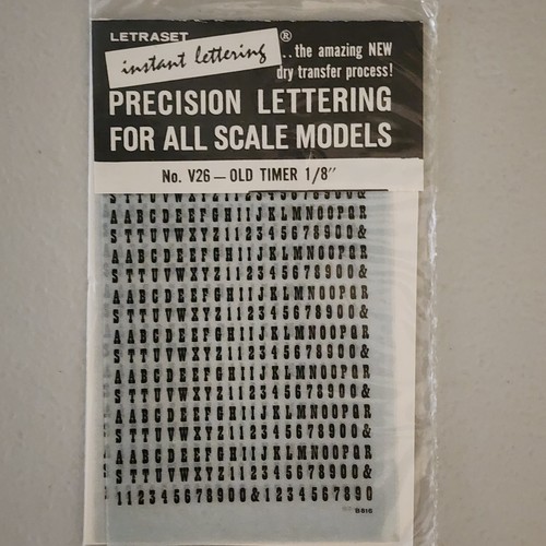 Letraset v26 old timer 8 - timer, 1/8
