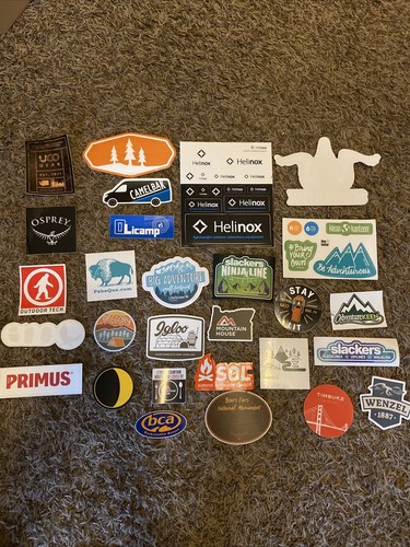Backpacking stickers - 45,