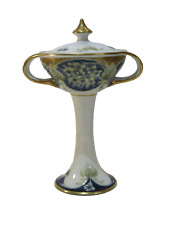 MACINTYRE MOORCROFT  TWO HANDLED  CHALICE & COVER - C.1905 - IN LILAC PATTERN