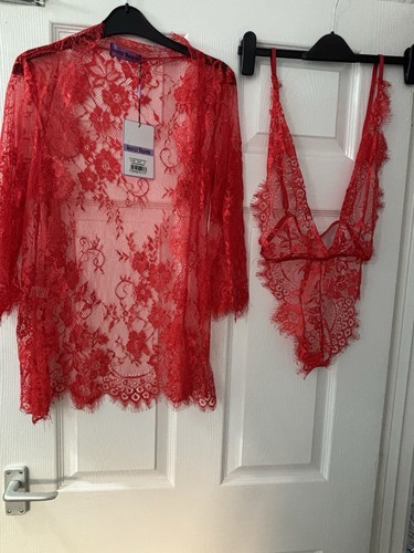 Secret dezire red lace long - red,