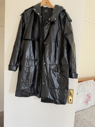Zara black parka long hooded - black,