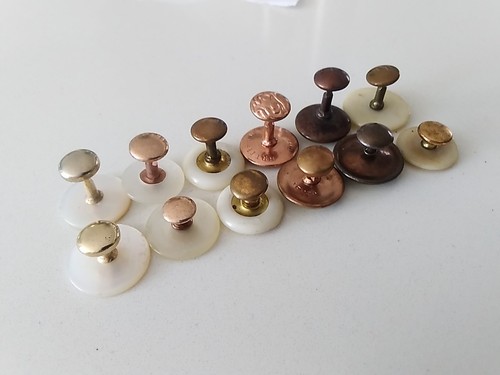 Antique vintage collar studs - vintage,