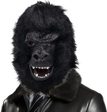 CreepyParty Black Gorilla Mask
