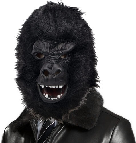 Creepyparty black gorilla mask - creepyparty,