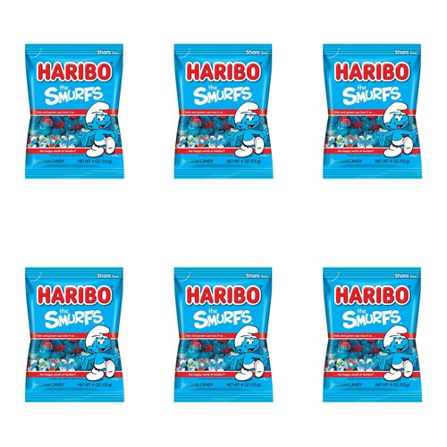 Haribo smurfs 4oz - smurfs,