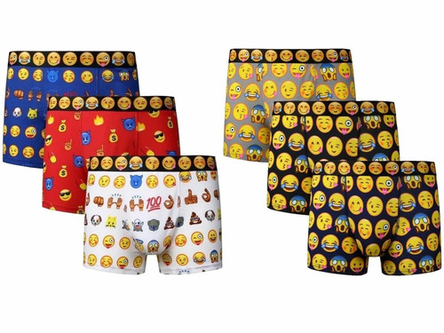 Mens boxer shorts cotton emoji - boxer,