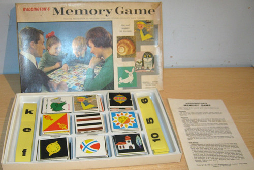Waddington memory game - game,