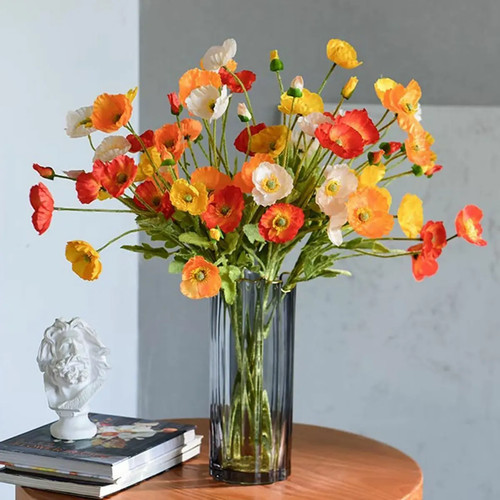 Artificial poppies flower - artificial,