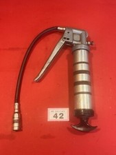 Lumatic One Hand Pump Grease Gun with Flexi Hose Nozzle. Vintage Garage Tool.