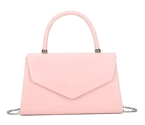 Women faux suede clutch - suede,