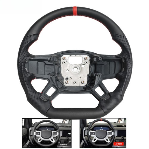 Full leather steering wheel - steering,