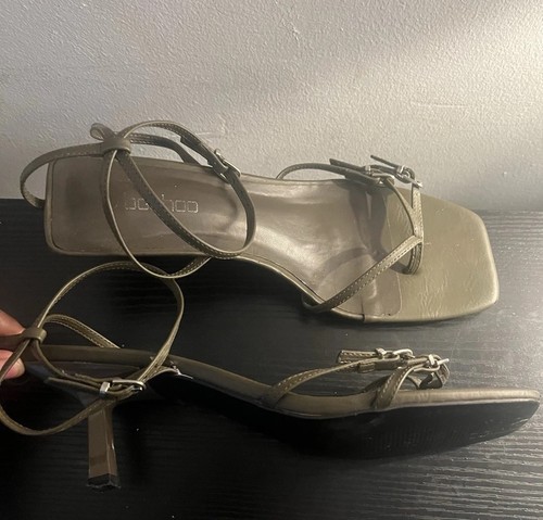 Boohoo skinny strap heel - heel, khaki