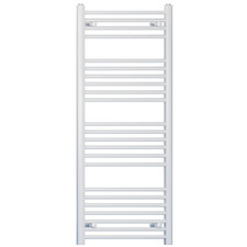 White Bathroom Towel Rail Radiator 400x1200mm | Clearance Sale DR-25