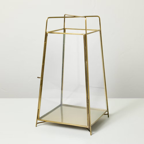 Brass finish lantern small - finish,