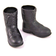 Vaman Vintage Action Man Elite 1:6  Scale Black  Tall US  Lace Up Boots