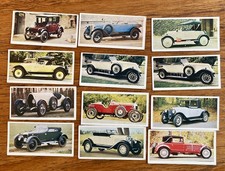 12 Craven Black Cat Vintage Cars Cigarette Cards