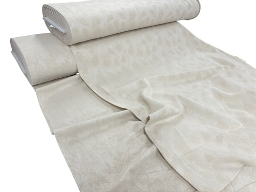 Natural jacquard fabric - natural,