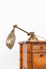 Antique Portable Early Brass Dugdills Adjustable Desk Table Lamp Light