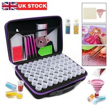 97Pcs 60 Slots Diamond Painting Storage Boxes 5D Diamond Case-Nail Art Bead Tool