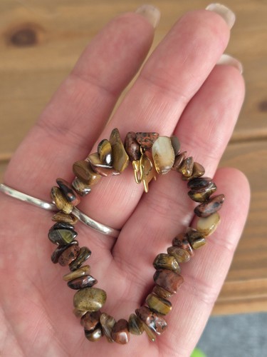 Multicolour stone chip beaded - stone,