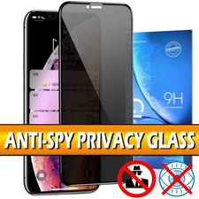 Privacy Screen Protector For iPhone 16 15 14 13 12 11 Pro Max XR Tempered Glass