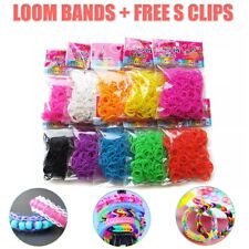 LOOM BANDS ASSORTED BRACELET MAKING MULTI COLOUR 600-15000 RUBBER DIY KIDS UK